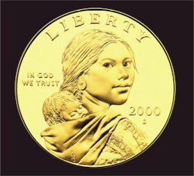 President Clinton presented the title of Honorary Sergeant, Regular Army to Sacagawea on Jaunuary 17, 2001.